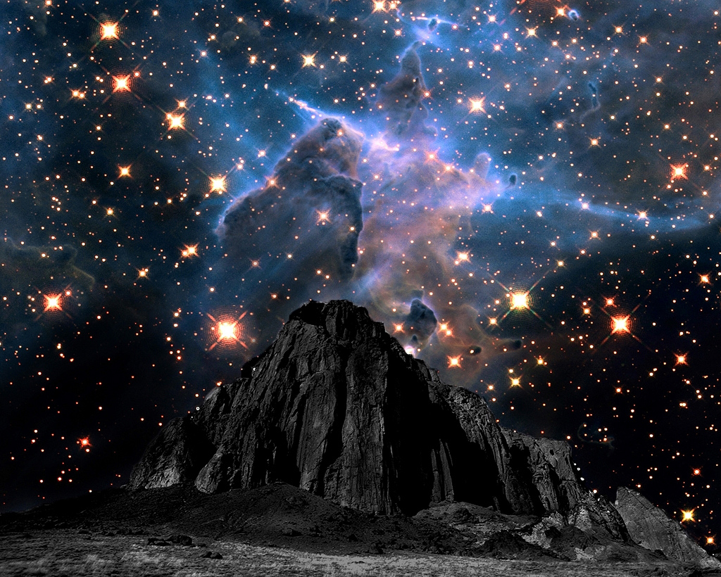 Mystic Mountain Nebula Fantasy by Maxwell Hamilton, on Flickr