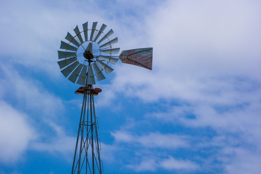 Becker Vineyard Windmill by nan palmero, on Flickr