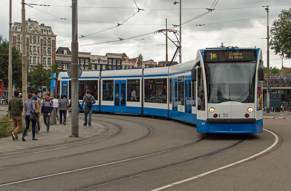 Amsterdam Centraal tram GVB 2029 alslijn by Rob Dammers, on Flickr