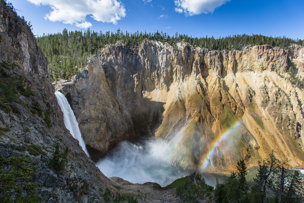 Double rainbow at the Lower Falls of the by YellowstoneNPS, on Flickr
