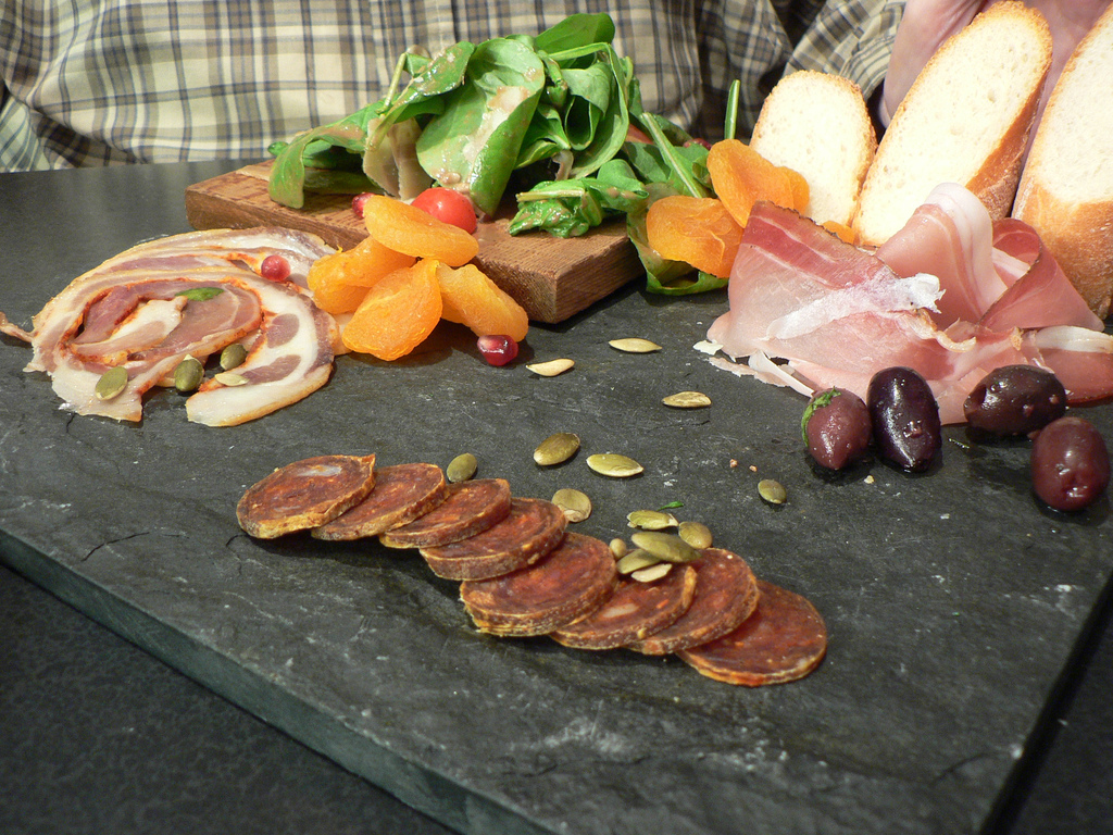 charcuterie plate by stu_spivack, on Flickr