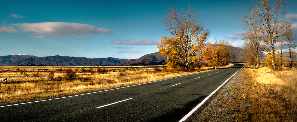 Autumn road. by Bernard Spragg, on Flickr