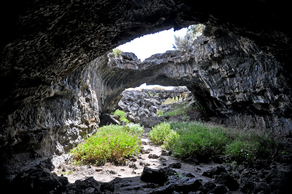 Basalt lava tube cave (Mammoth Crater Fl by James St. John, on Flickr