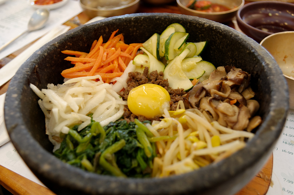 Bibimbap Dish at Korean Restaurant by gsloan, on Flickr