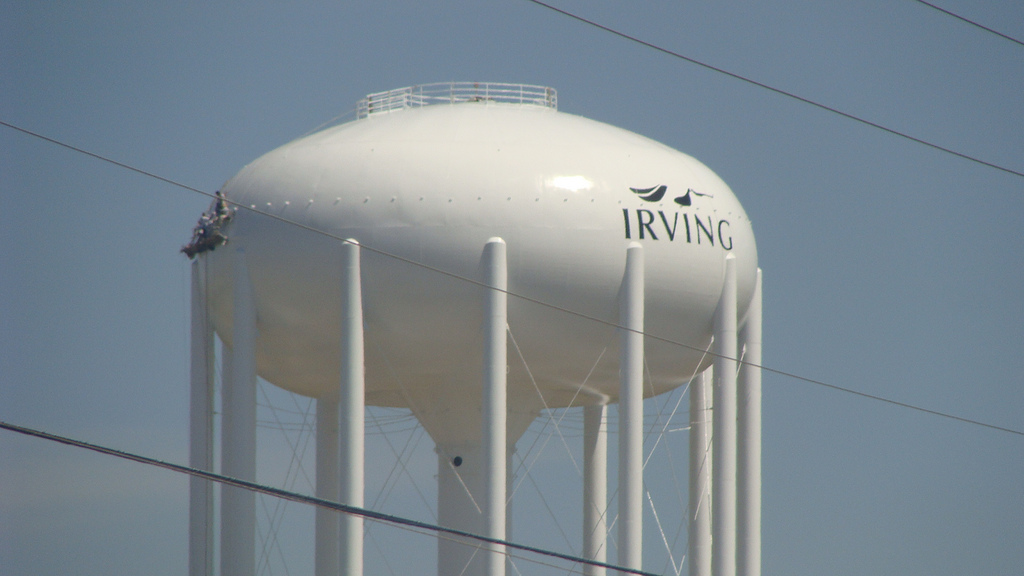 Irving Water Tower - Esters Rd. by Nazianzus, on Flickr