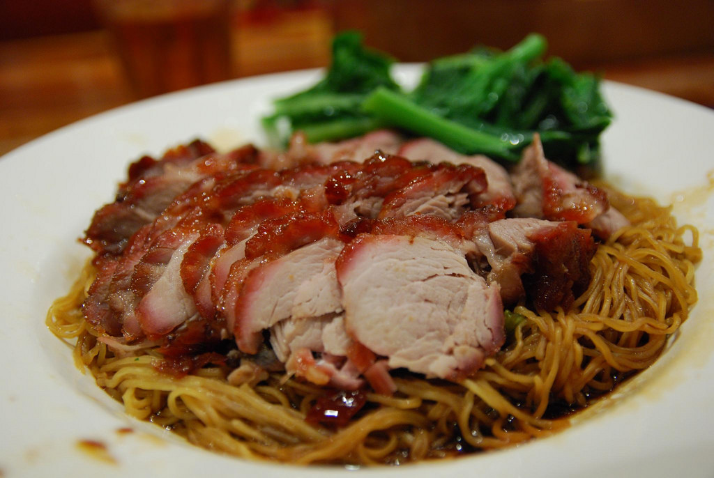 BBQ Pork Dry-Tossed Noodles - China Bar, by avlxyz, on Flickr