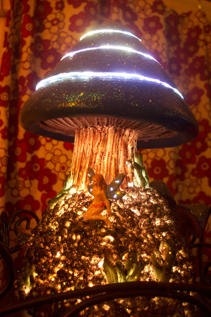 Mushroom Fairy Lamp by Victory of the People, on Flickr