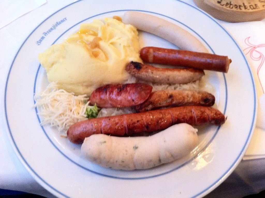 The sausage platter by grahamhills, on Flickr