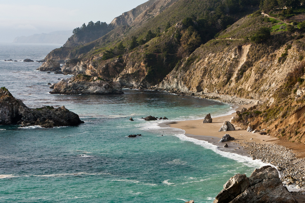 Coastline north from the McWay Falls loo by mikebaird, on Flickr