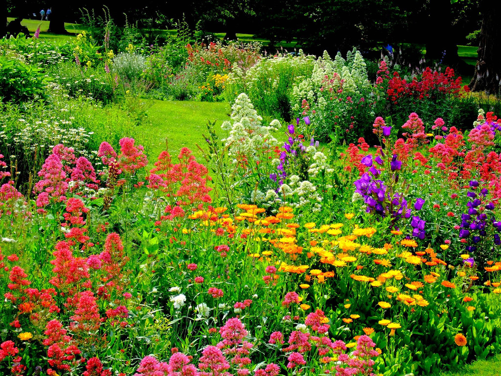 Georgian style flower garden by ricoeurian, on Flickr