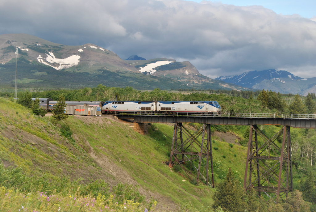 Empire Builder at  Two Medicine Trestle by Loco Steve, on Flickr