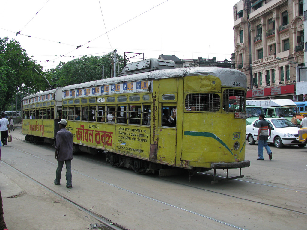Calcutta tram by shankar s., on Flickr