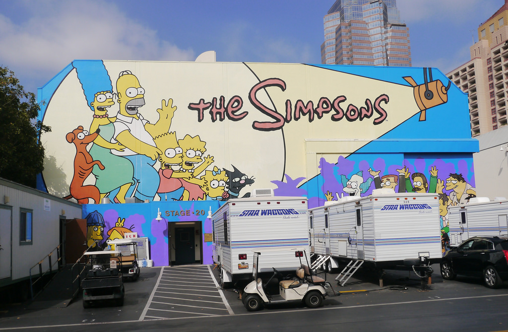 Fox Studios Stage 20 Simpsons Mural by jay galvin, on Flickr