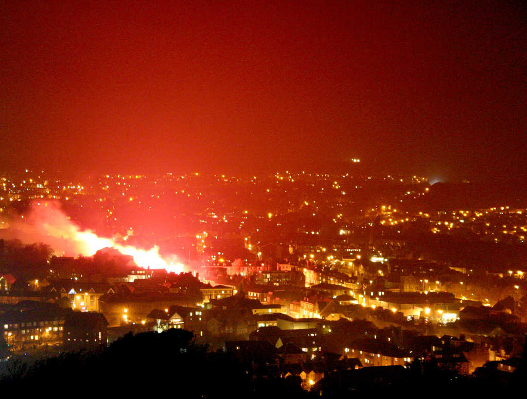 Lewes Bonfire Night 2007 - Burning Town by Dominic