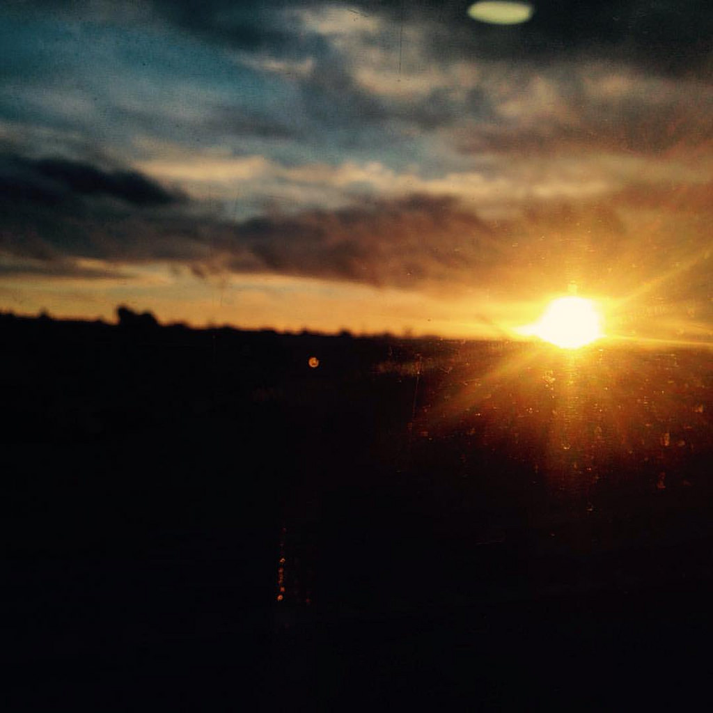 Sunset from the train by Rev Stan, on Flickr