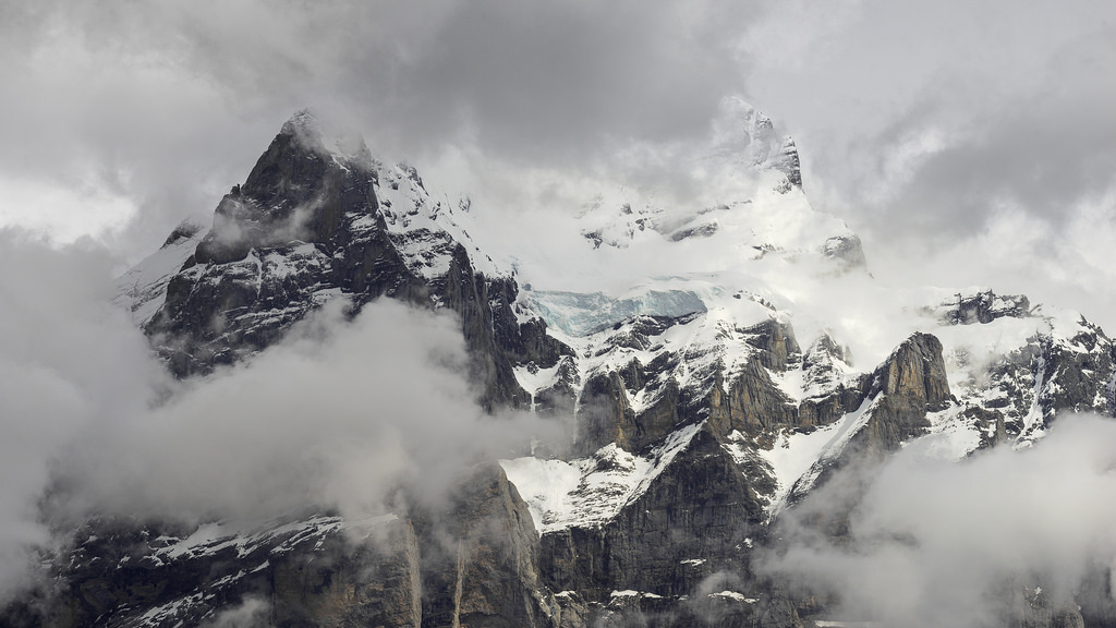 Cloudy mountains in Swiss Alps by valcker, on Flickr