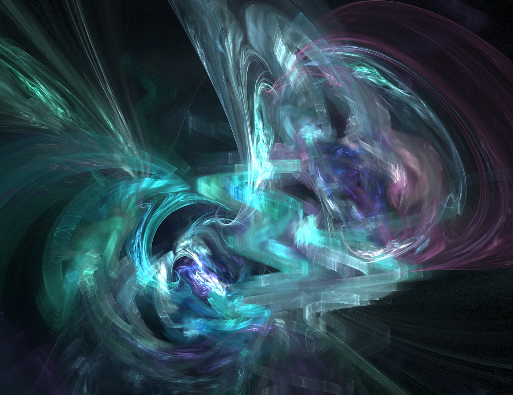 Teal Motion Blur Fractal by devmoore1, on Flickr