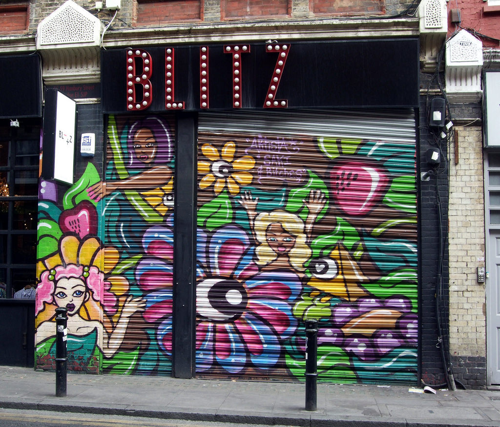 The Blitz Mural, Spitalfields - London. by Jim Linwood, on Flickr
