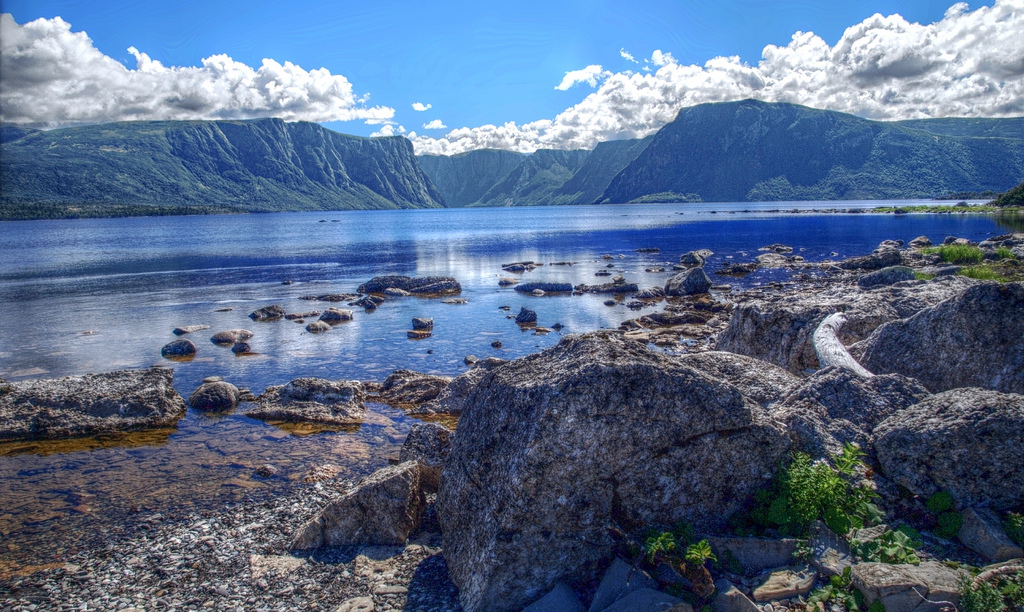 Fjord on Western Brook pond by manumilou, on Flickr