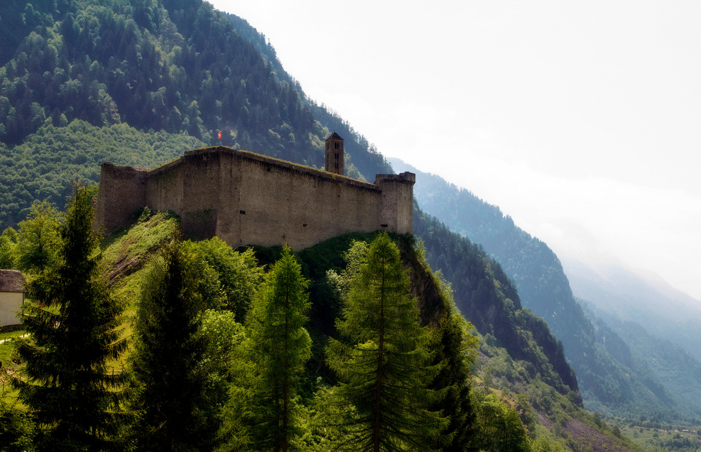 Castle in Swiss Alps by Artur Staszewski, on Flickr