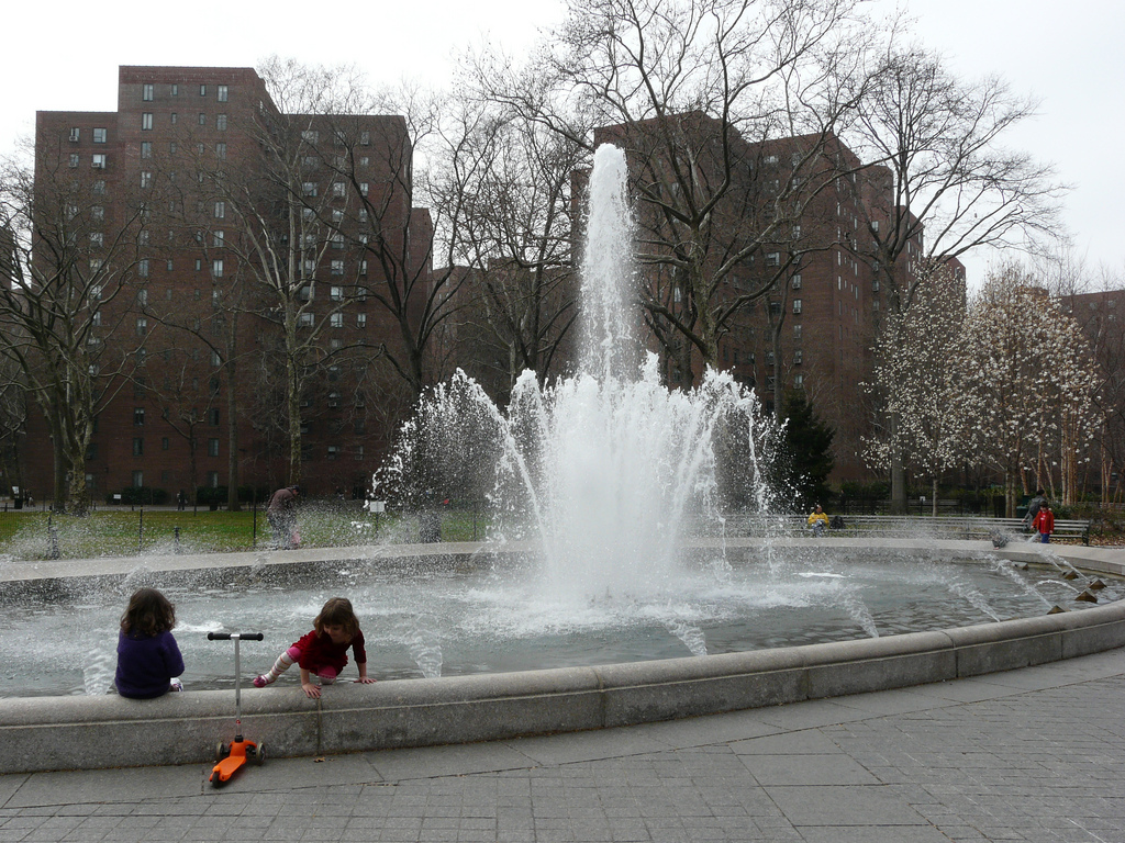 Sunday afternoon at the Stuyvesant Town by Marianne O