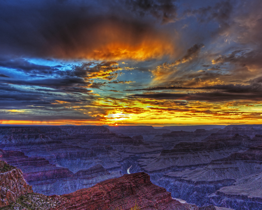 Grand Canyon Sunset Hopi Pt by toddwendy, on Flickr