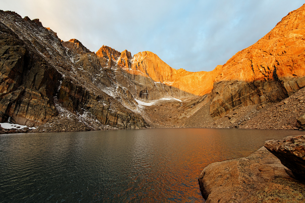 Longs Peak from Chasm Lake ~ Rocky Mount by Dusty J, on Flickr