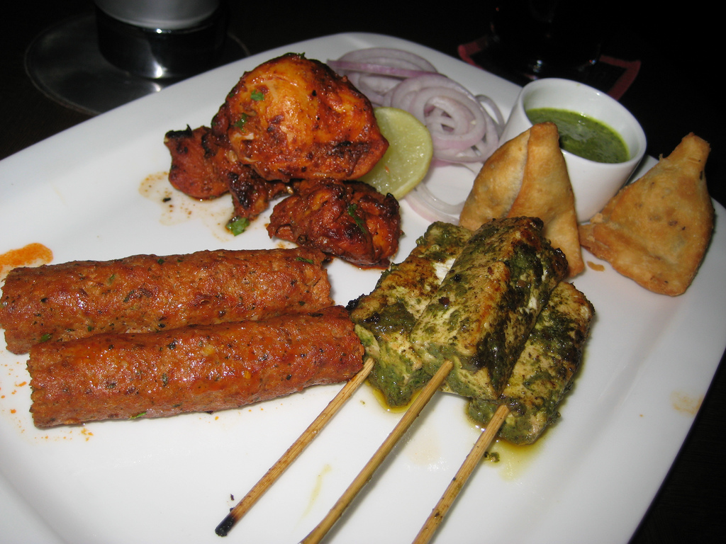 Indian Food Sampler by manoellemos, on Flickr